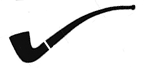 教堂守卫长烟嘴斗（Churchwarden）烟斗轮廓